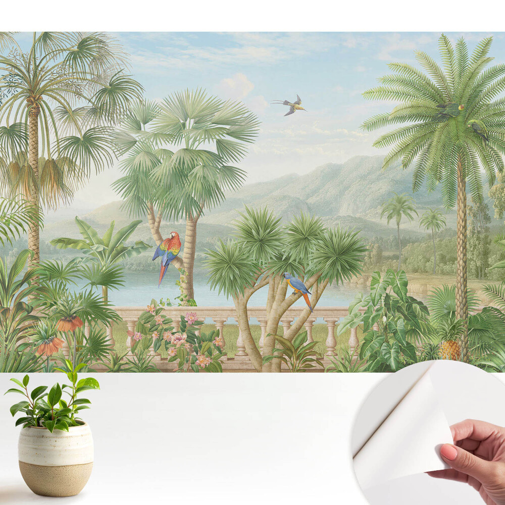 Fototapet pentru copii Vedere a unei oaze tropicale