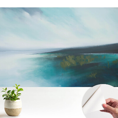 Tapet vinil Peisaj abstract albastru