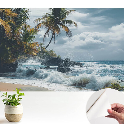 Tapet foto autoadeziv Armonie tropicală a unei plaje însorite
