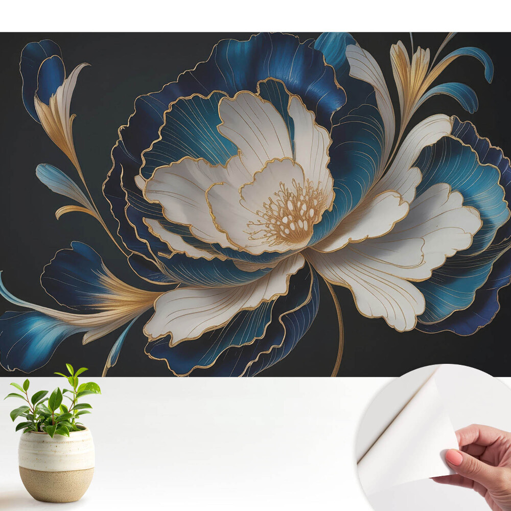 Tapet autocolant perete Prospețimea unui caliciu elegant de floare