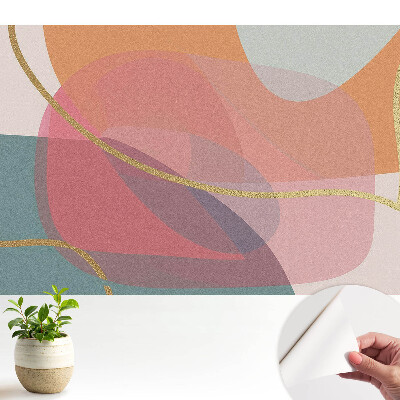 Fototapet autoadeziv pentru camera copiilor Căldura formelor abstracte de culoare