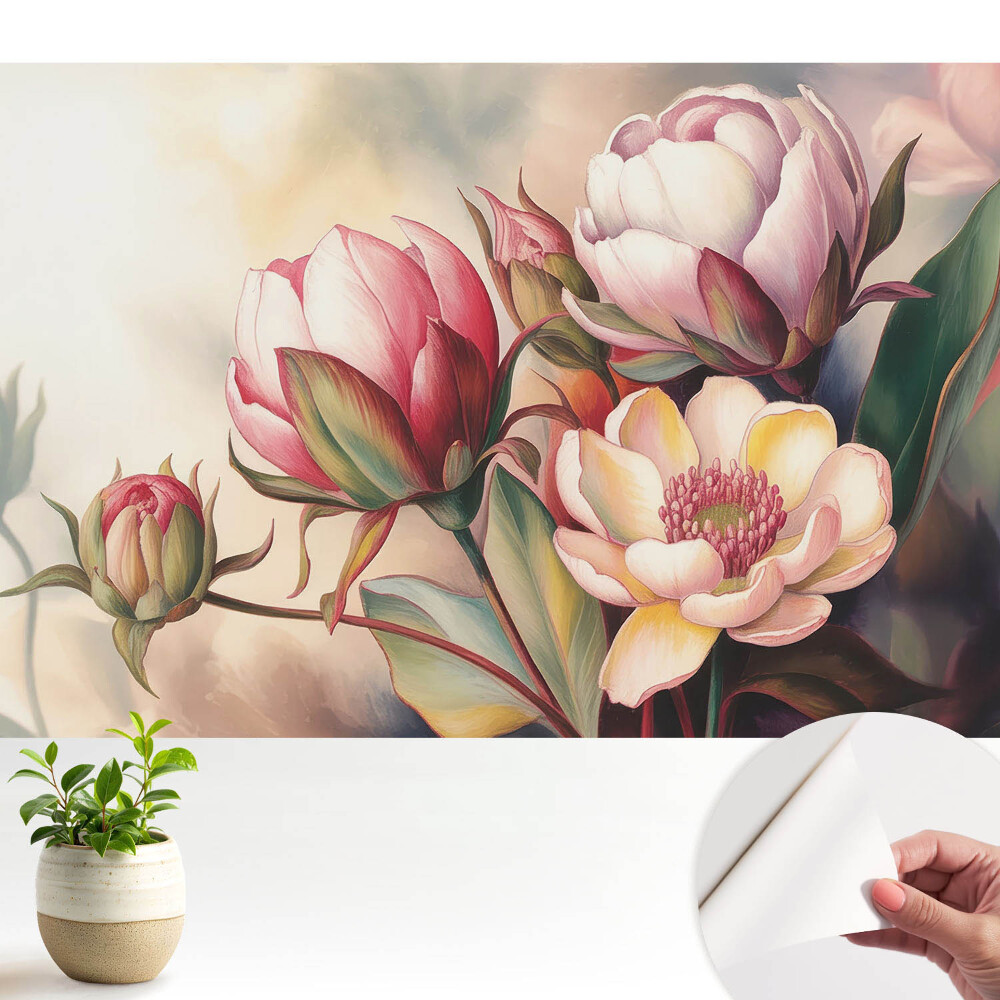 Tapet vinil Armonia naturii într-un buchet floral