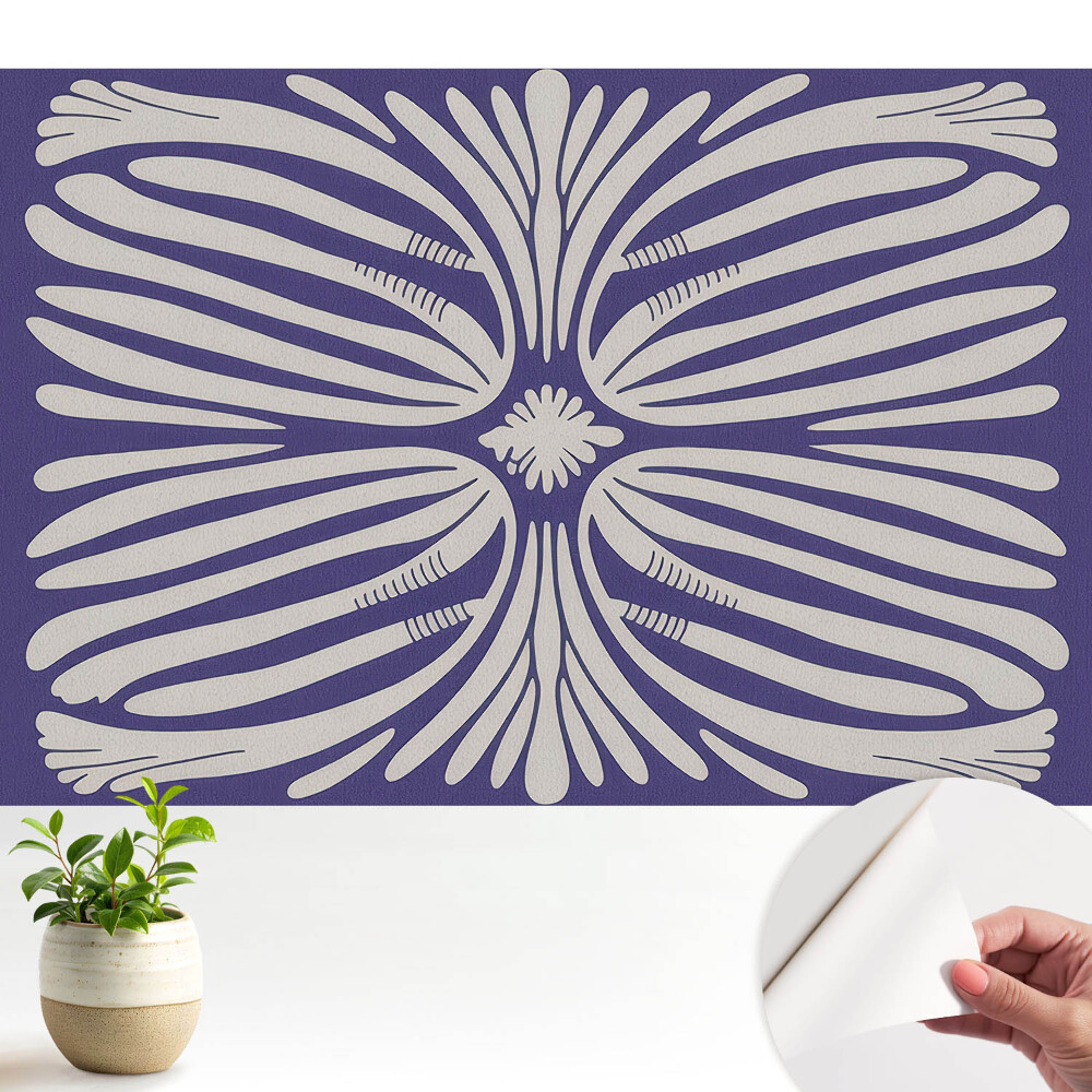 Fototapet autoadeziv Motiv floral simetric violet