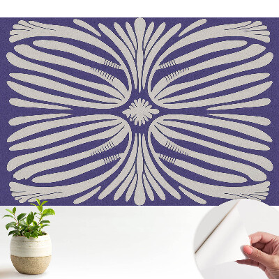 Fototapet autoadeziv Motiv floral simetric violet