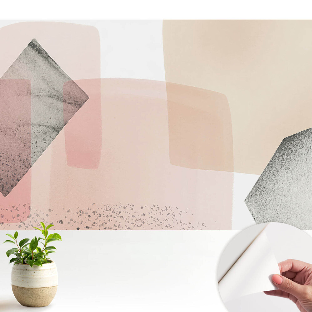 Fototapet autocolant Geometrie pastelată a formelor subtile