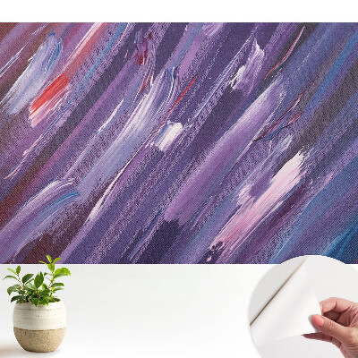 Tapet autoadeziv Dungi violet-albastre de abstracție