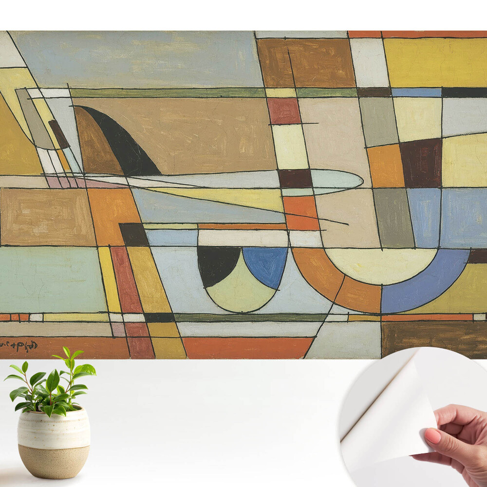 Tapet autocolant perete Ordinea abstractă a formelor geometrice