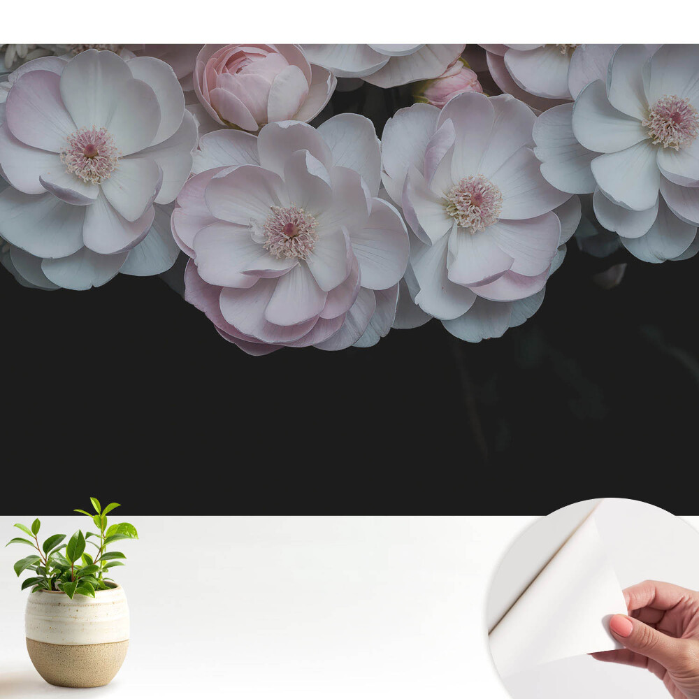 Fototapet autocolant Aura romantică a florilor subtile