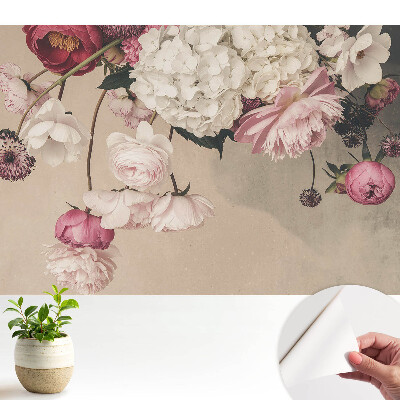 Tapet autoadeziv Farmecul romantic al florilor delicate