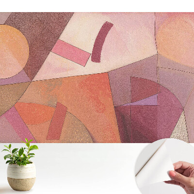 Tapet copii Tonuri calde de abstracție geometrică