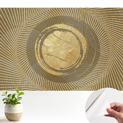 Fototapet autocolant Energia galbenă a abstracției geometrice