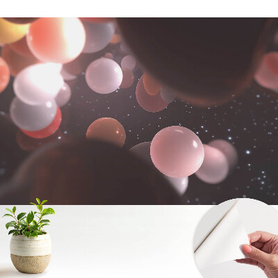 Fototapet autocolant Viziune abstractă a planetelor de sticlă