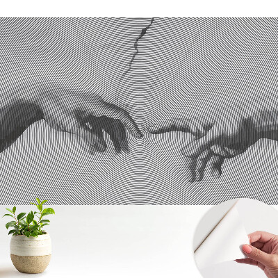Tapet autoadeziv Ritm abstract al mâinilor geometrice