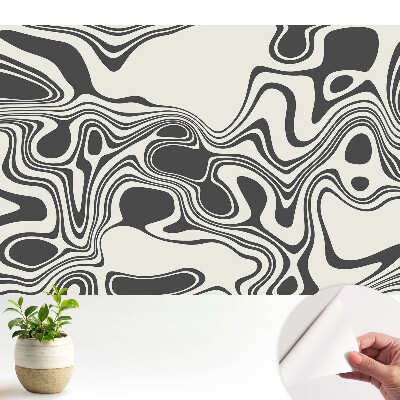 Fototapet pentru camera copiilor Ritmul contrastant al valurilor abstracte