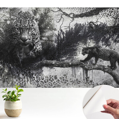 Fototapet autoadeziv Umbre dinamice de leopard
