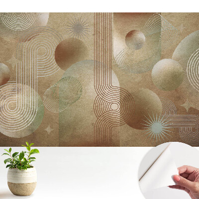 Tapet autocolant perete Puls retro geometric