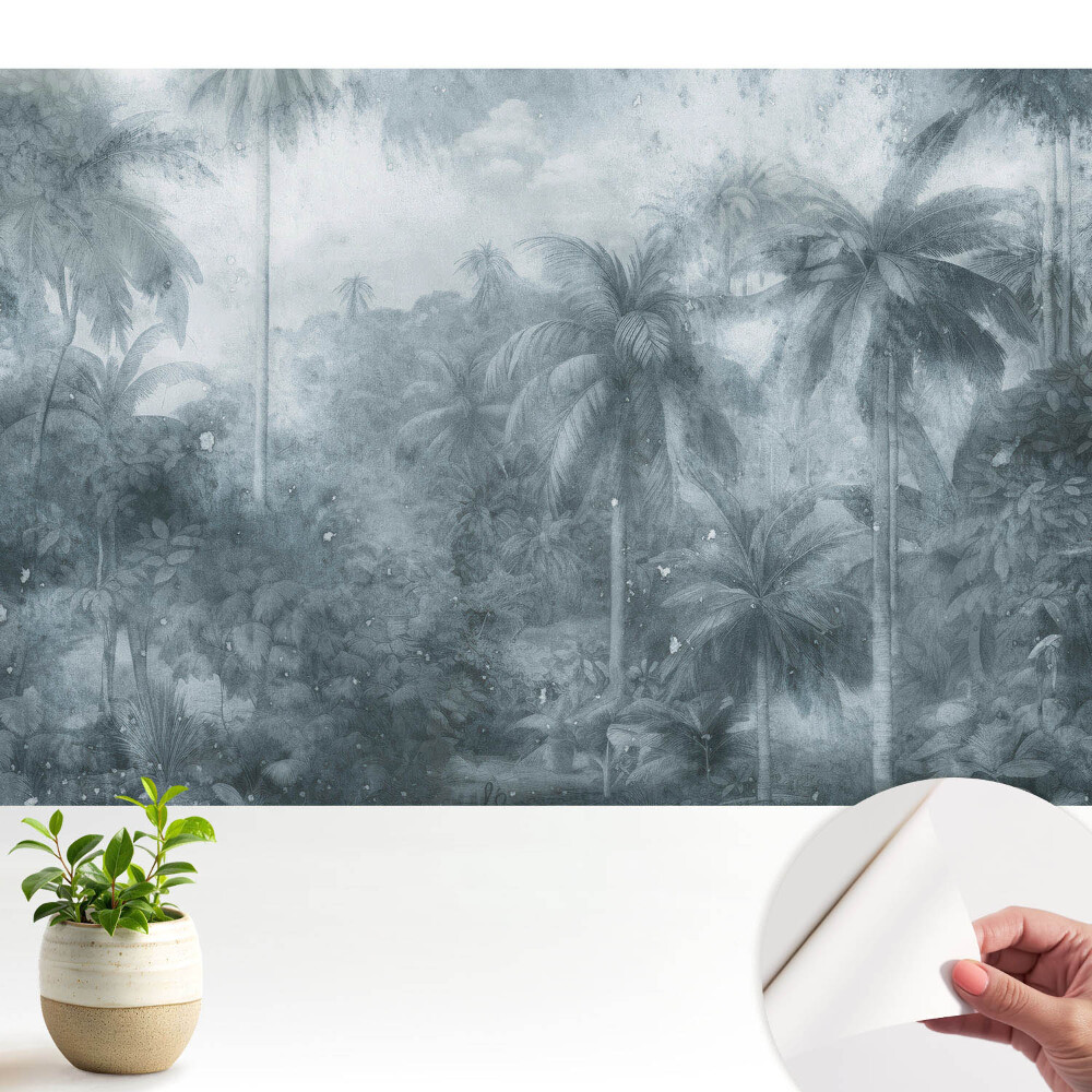 Fototapet pentru camera copiilor Verde tropical clasic