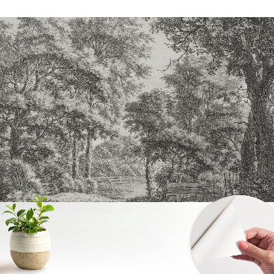 Fototapet autoadeziv Peisaj forestier armonios