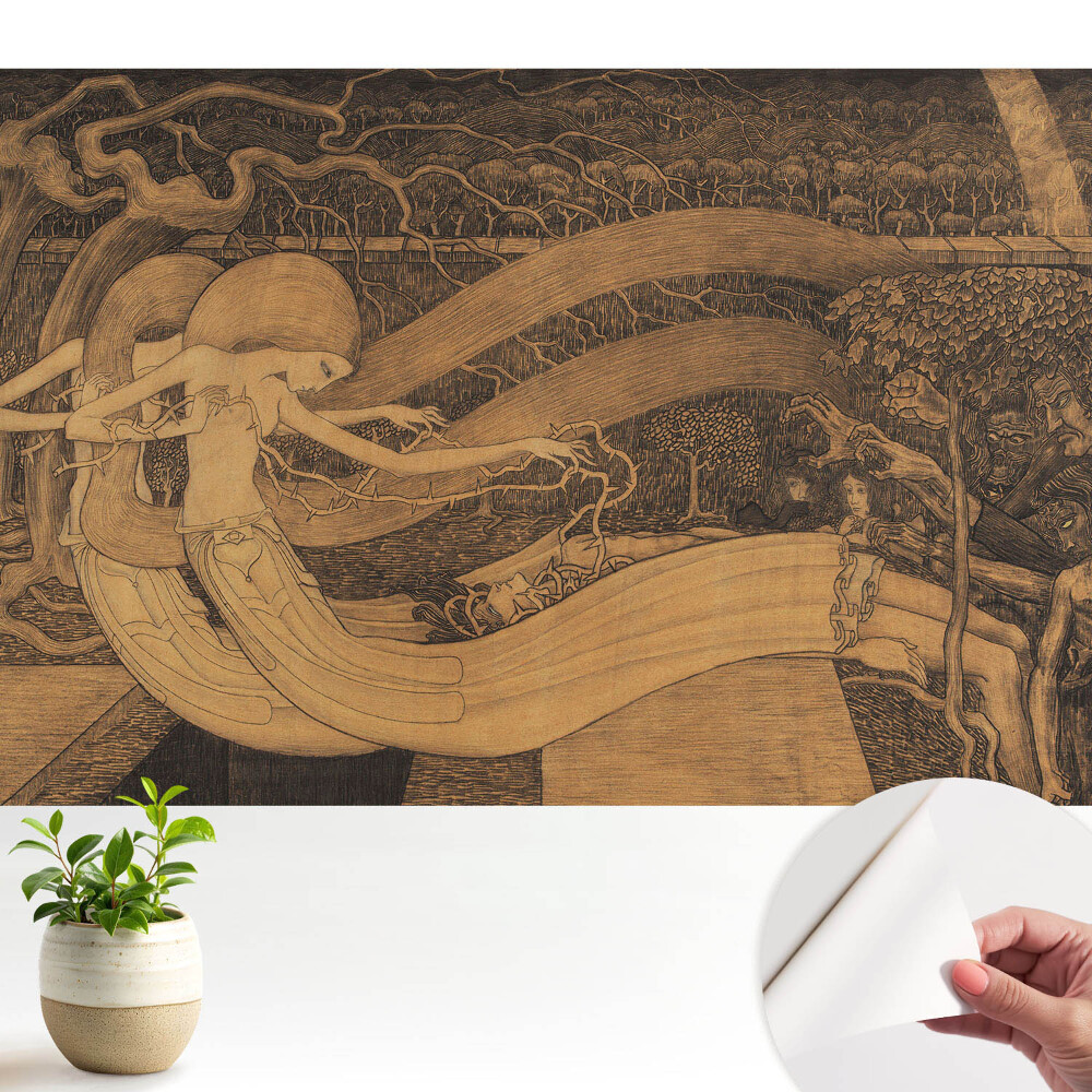 Tapet camera copii Stilul Art Nouveau