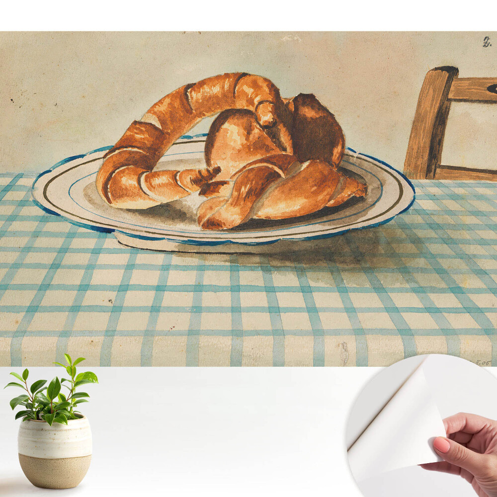 Tapet copii Croissante proaspete de bucătărie