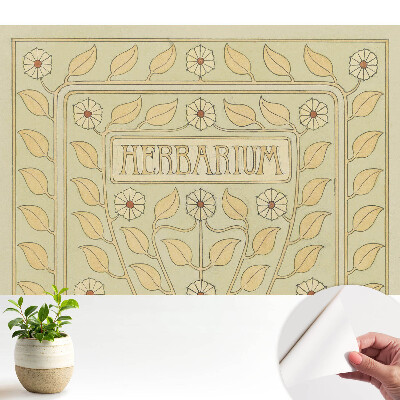Fototapet pentru camera copiilor Motivul herbarului Art Nouveau