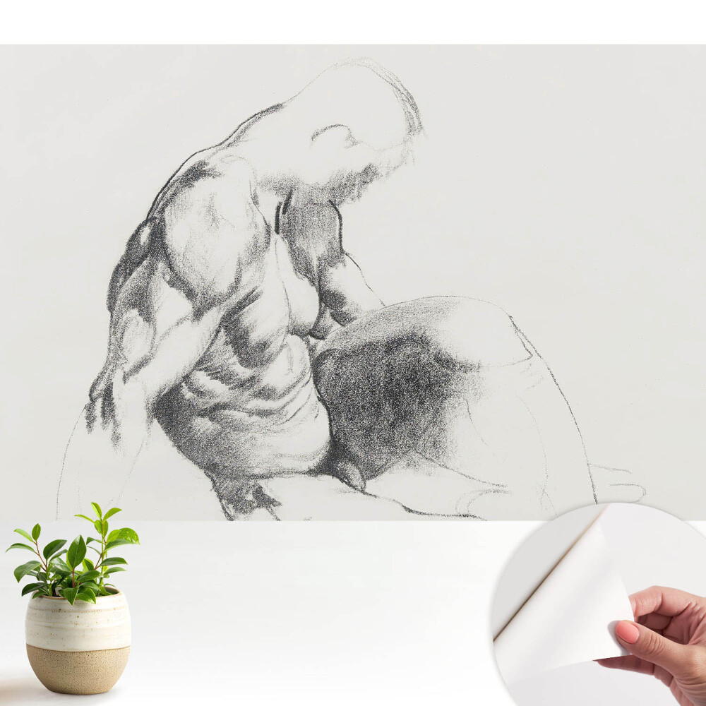 Tapet autoadeziv Desen clasic al unei figuri masculine