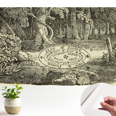 Fototapet pentru copii Ilustrație mistică a pădurii