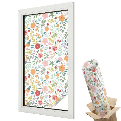 Folie geam să nu se vadă din exterior Armonie acuarelă puncte albastre