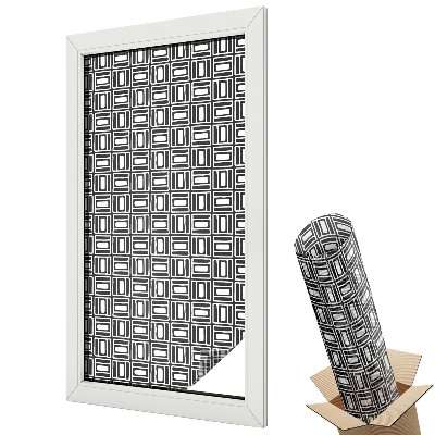 Autocolant geam termopan Dreptunghiuri geometrice repetitive