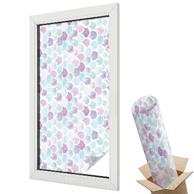 Folie geam să nu se vadă din exterior Puncte colorate de acuarelă în pasteluri