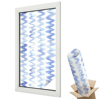 Folie geam să nu se vadă din exterior Valuri albastre abstracte