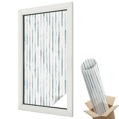 Folie pentru geamuri Dungi verticale albastre