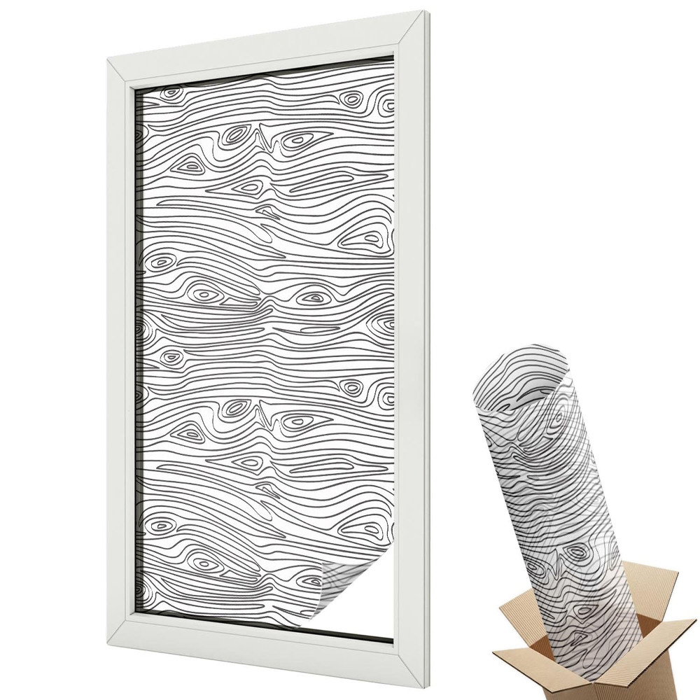 Folie pentru geamuri Simplitatea modernă a lemnului