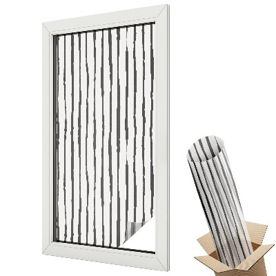 Folie geam să nu se vadă din exterior Dungi verticale expresive într-un stil minimalist