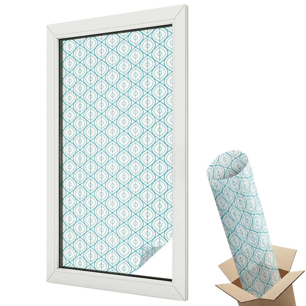 Folie geam să nu se vadă din exterior Modele ovale geometrice