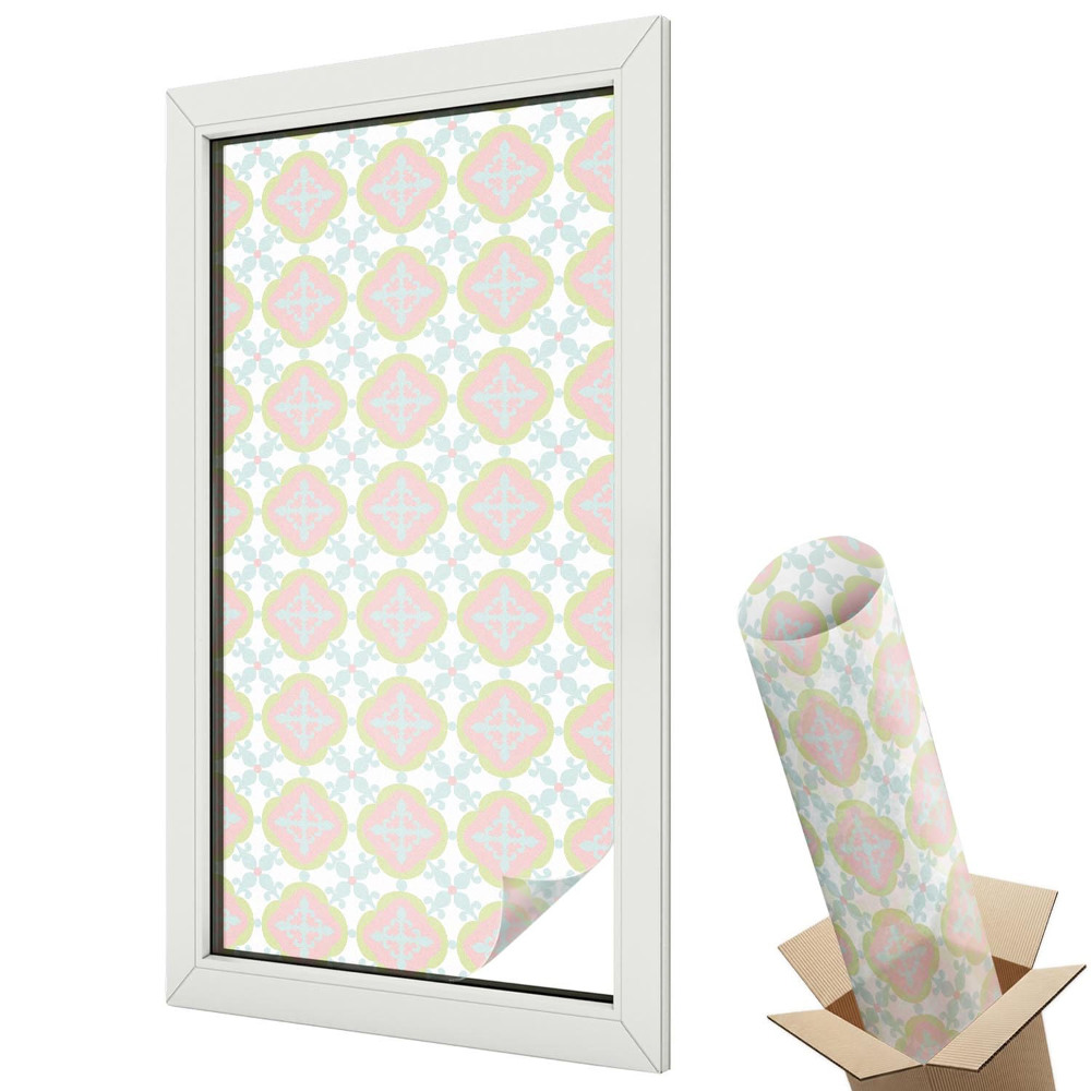 Folie geam să nu se vadă din exterior Un model armonios în tonuri pastelate