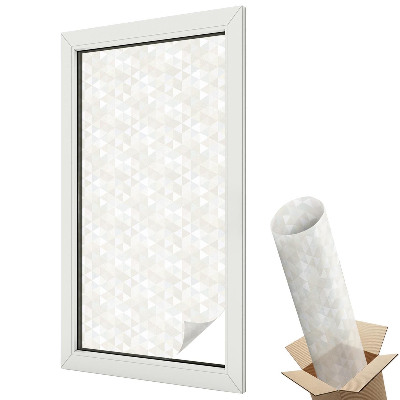 Folie pentru geamuri Triunghiuri geometrice, eleganță discretă