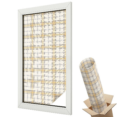 Folie geam să nu se vadă din exterior Eleganță geometrică clasică în carouri