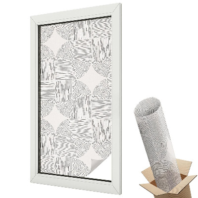 Folie geam să nu se vadă din exterior Model geometric simetrie elegantă