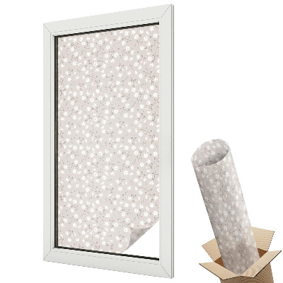 Folie geamuri decorativă vitraliu Model floral, armonios și elegant