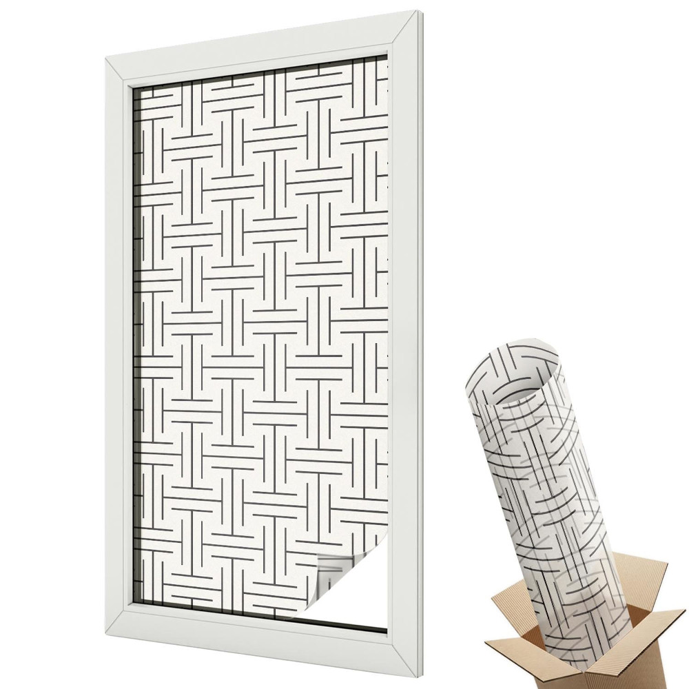 Autocolant geam termopan Împletitură minimalistă elegantă