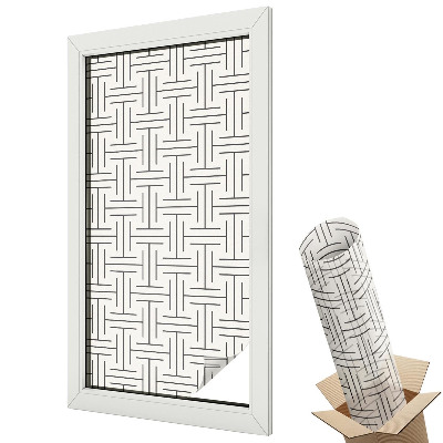 Autocolant geam termopan Împletitură minimalistă elegantă