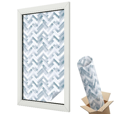 Folie geam să nu se vadă din exterior Armonie în zig-zag în nuanțe de gri