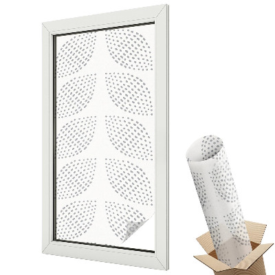 Folie geam să nu se vadă din exterior Frunze moderne cu puncte armonioase