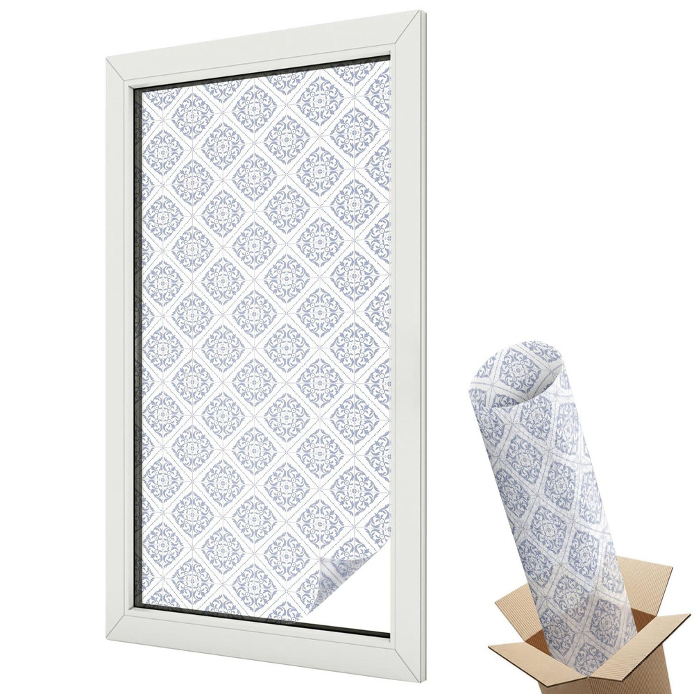 Folie geam să nu se vadă din exterior Compoziție simetrică cu modele clasice de rozete