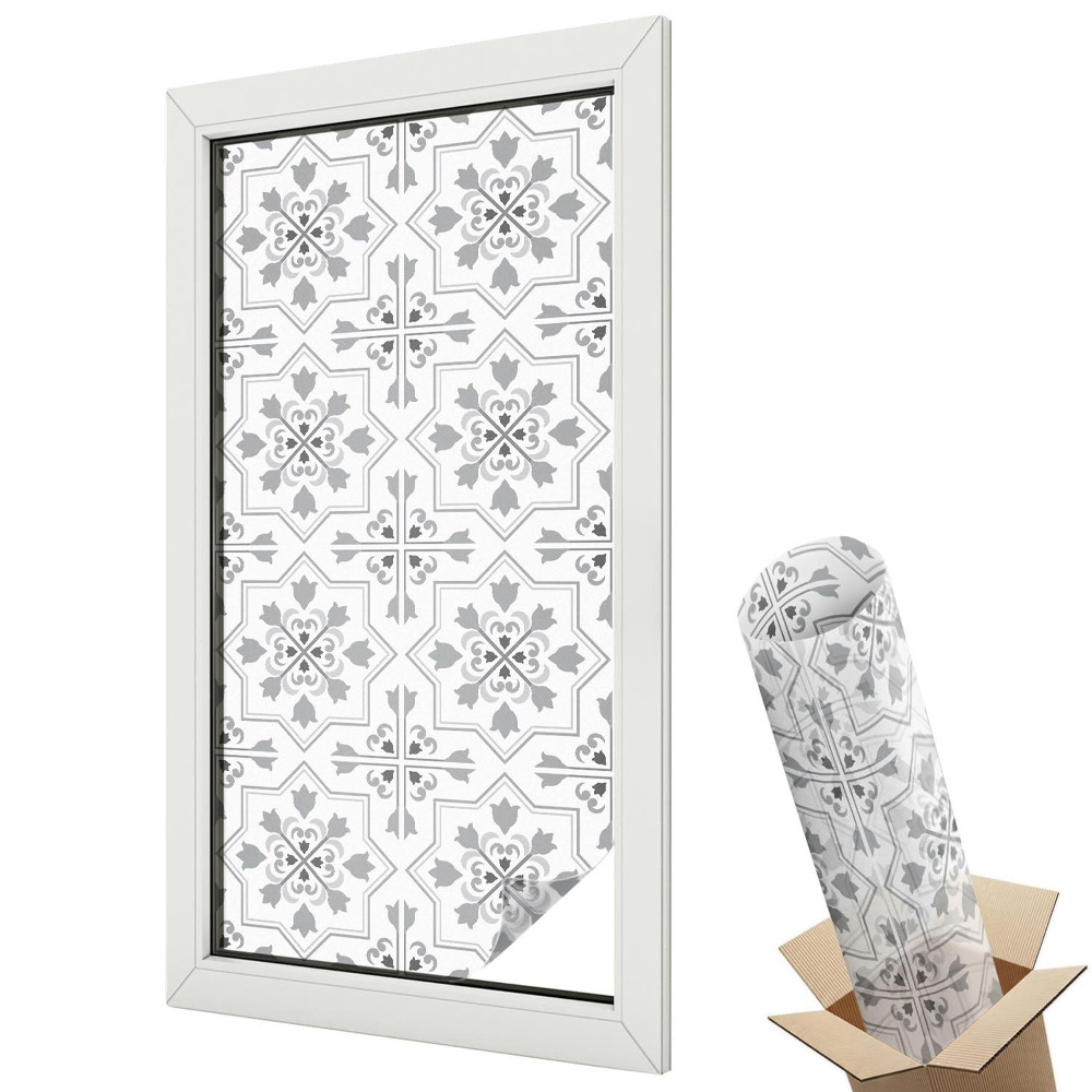 Autocolant geam termopan Eleganța clasică a ornamentului