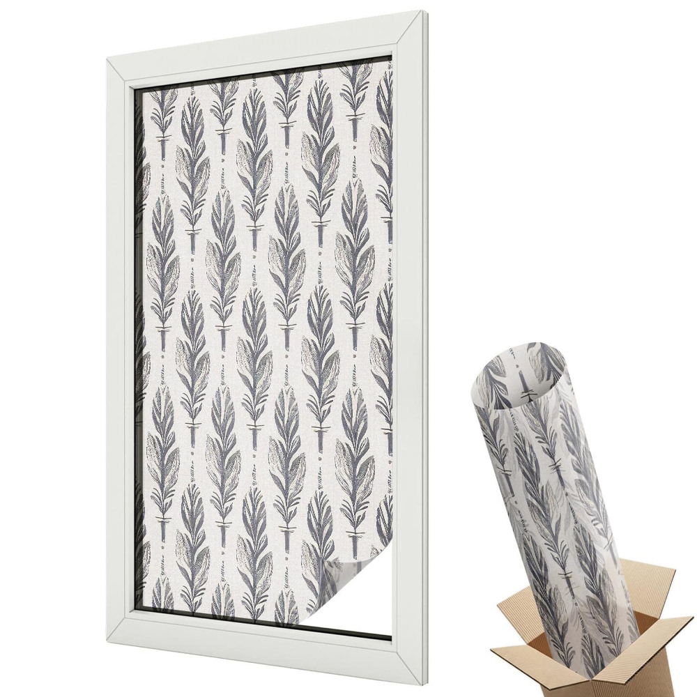 Folie geam să nu se vadă din exterior Pene verticale pe un fundal deschis