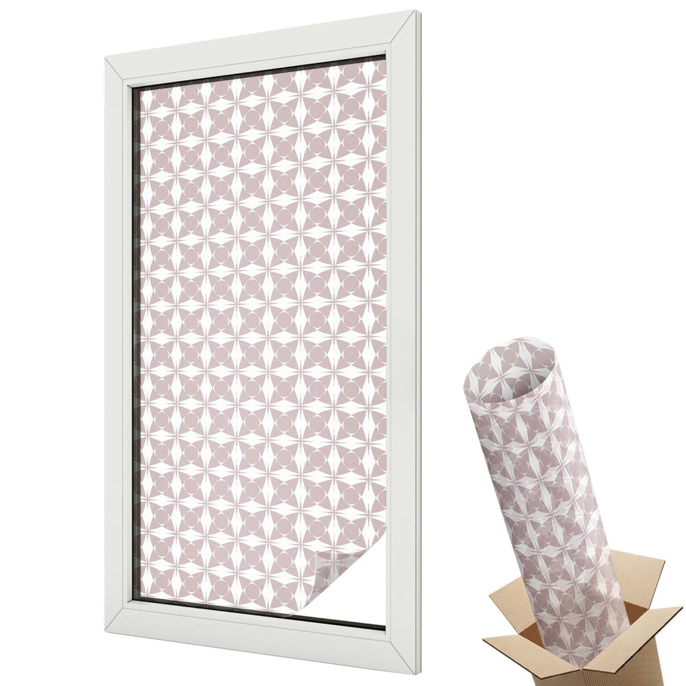 Autocolant geam termopan Model geometric armonios și modern