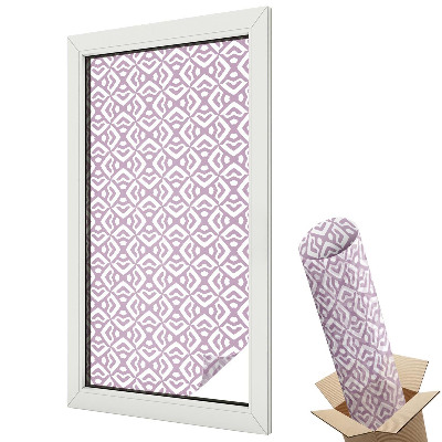 Folie pentru geamuri Model geometric în tonuri de violet