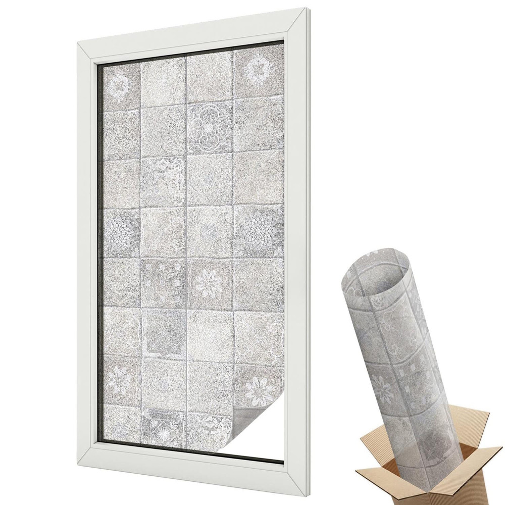 Folie geam să nu se vadă din exterior Ornamente florale clasice